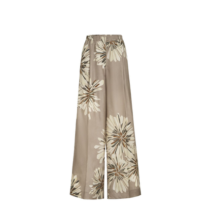 Bloom Pattern Pants Khaki - Image 1