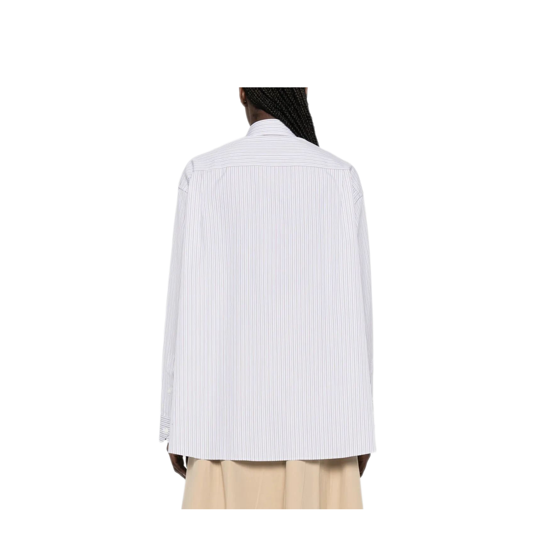 Double-Stripe Cotton Poplin Shirt - Image 3