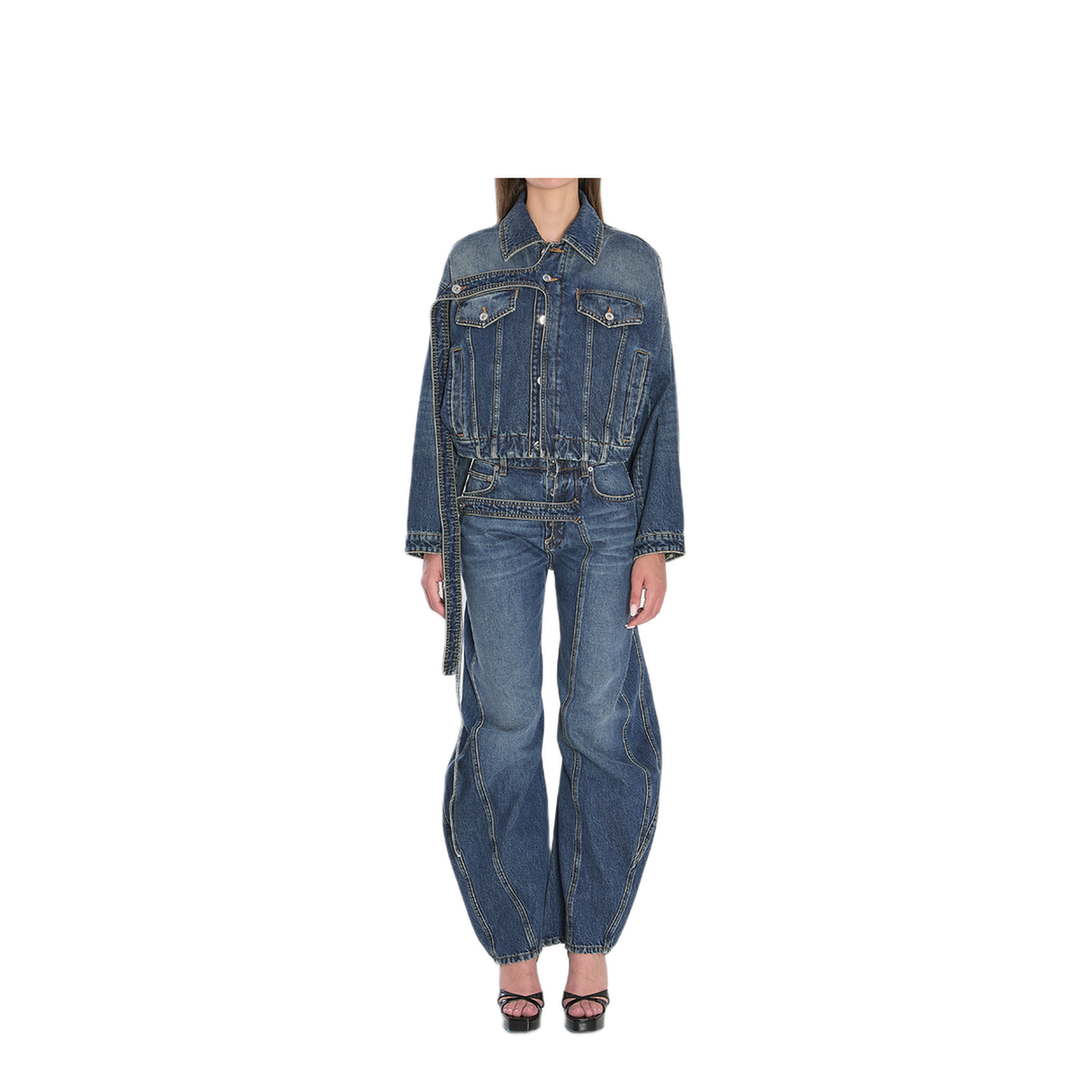 Strap Jeans In Denim - Image 5