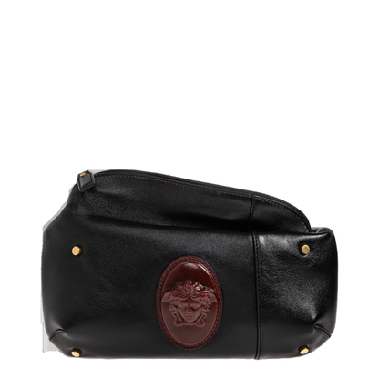 Lou Small Nappa Belt Bag - Black+Brown - Image 1