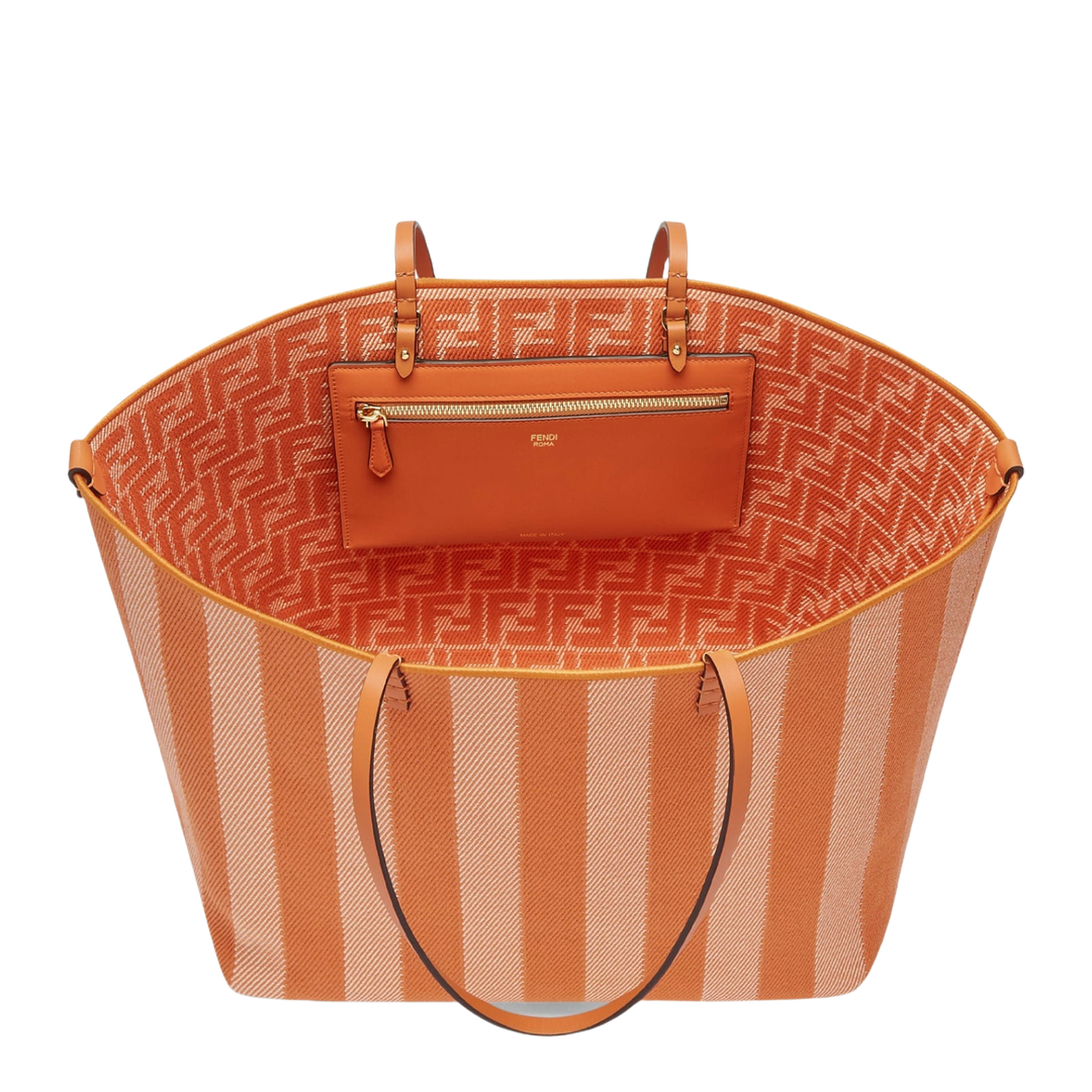 Roll Large Canvas Shopper Bags - Orange - Image 5