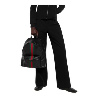 Large Backpack in Black Leather - Image 5