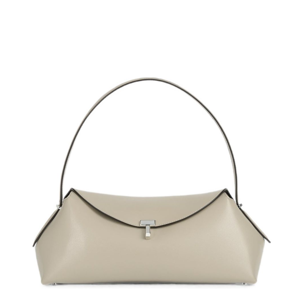 Main Calf Leather Top Handle Bag - Fawn - Image 1