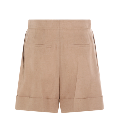 Biscuit Viscose Blend Shorts - Image 4