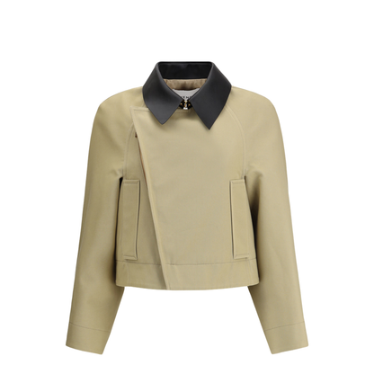 Cropped Cotton and Wool Caban - Image 1