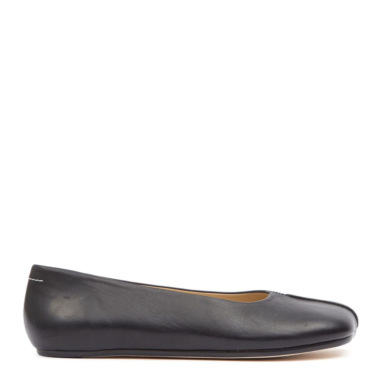 Leather Ballet Flats - Black - Image 1