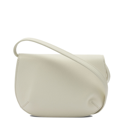 Lizzy Small Hammered Calfskin Crossbody - White - Image 2
