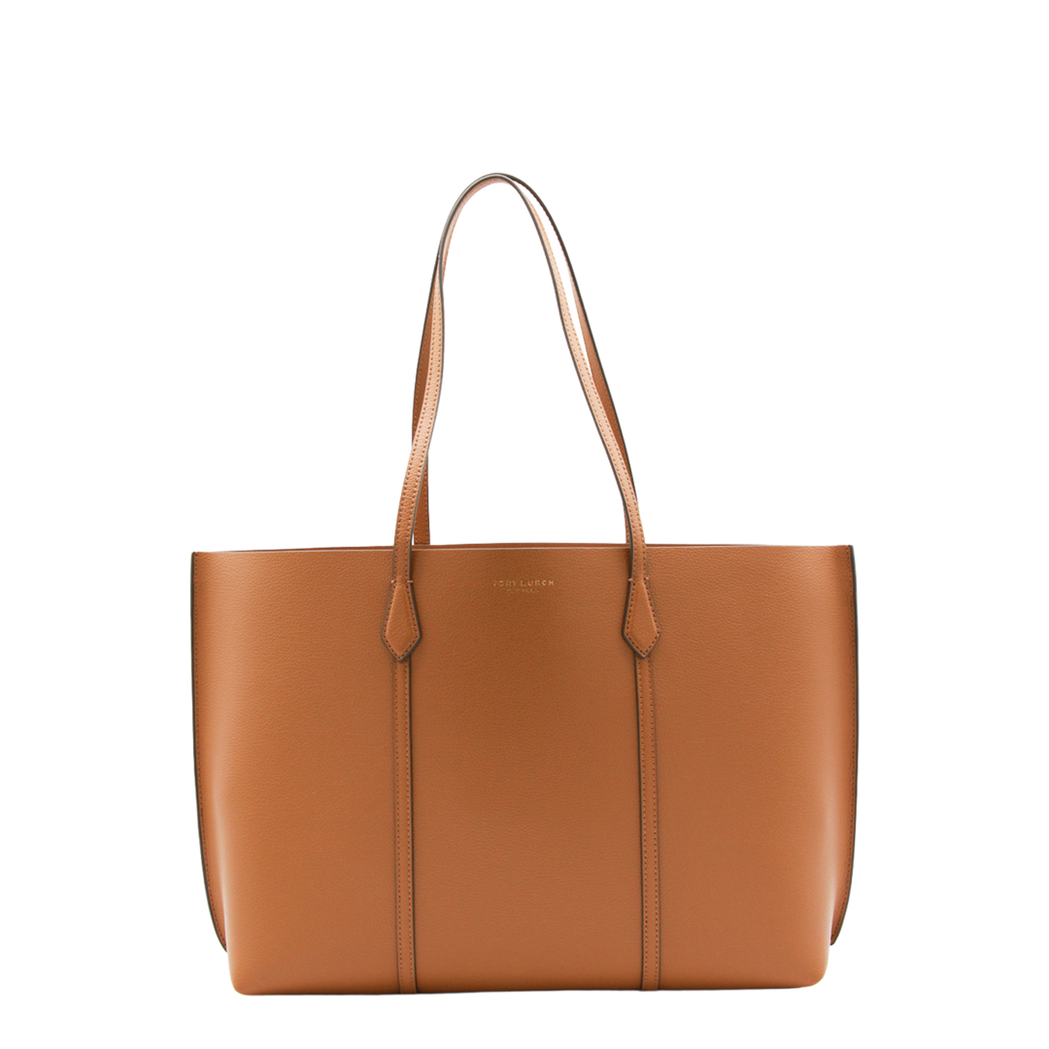 Perry Leather Tote - Autumn Brown - Image 1