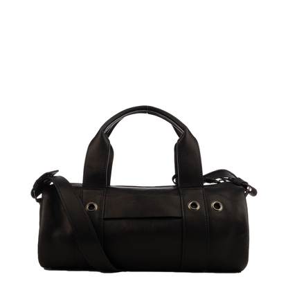 Route Large Leather Top-Handle Bag - Black - Image 3