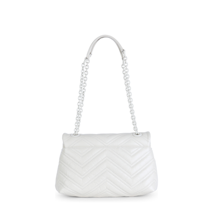 GG Marmont Small Matelassé Chevron Leather Shoulder Bag - Ivory - Image 4