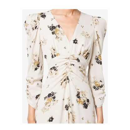 Printed Silk Midi Dress - Image 4
