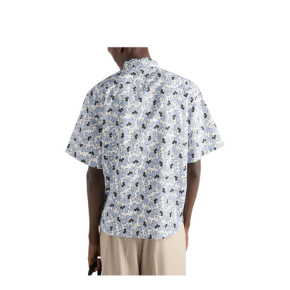 Freesia-Print Cotton Blend Bowling Shirt - Image 3