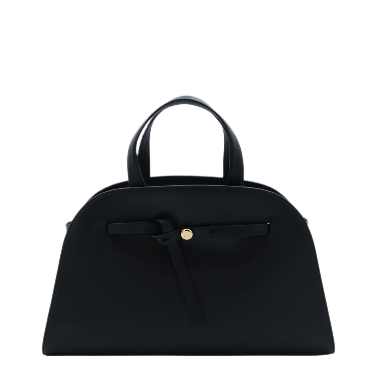 Romy Calf Leather Boston Bag - Black - Image 2