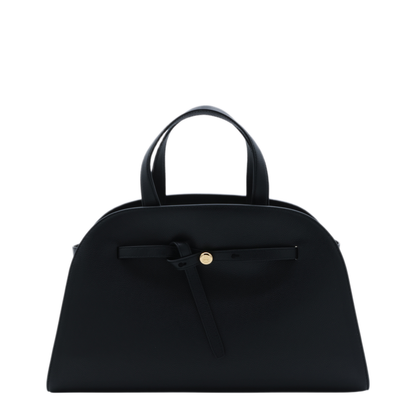 Romy Calf Leather Boston Bag - Black - Image 2