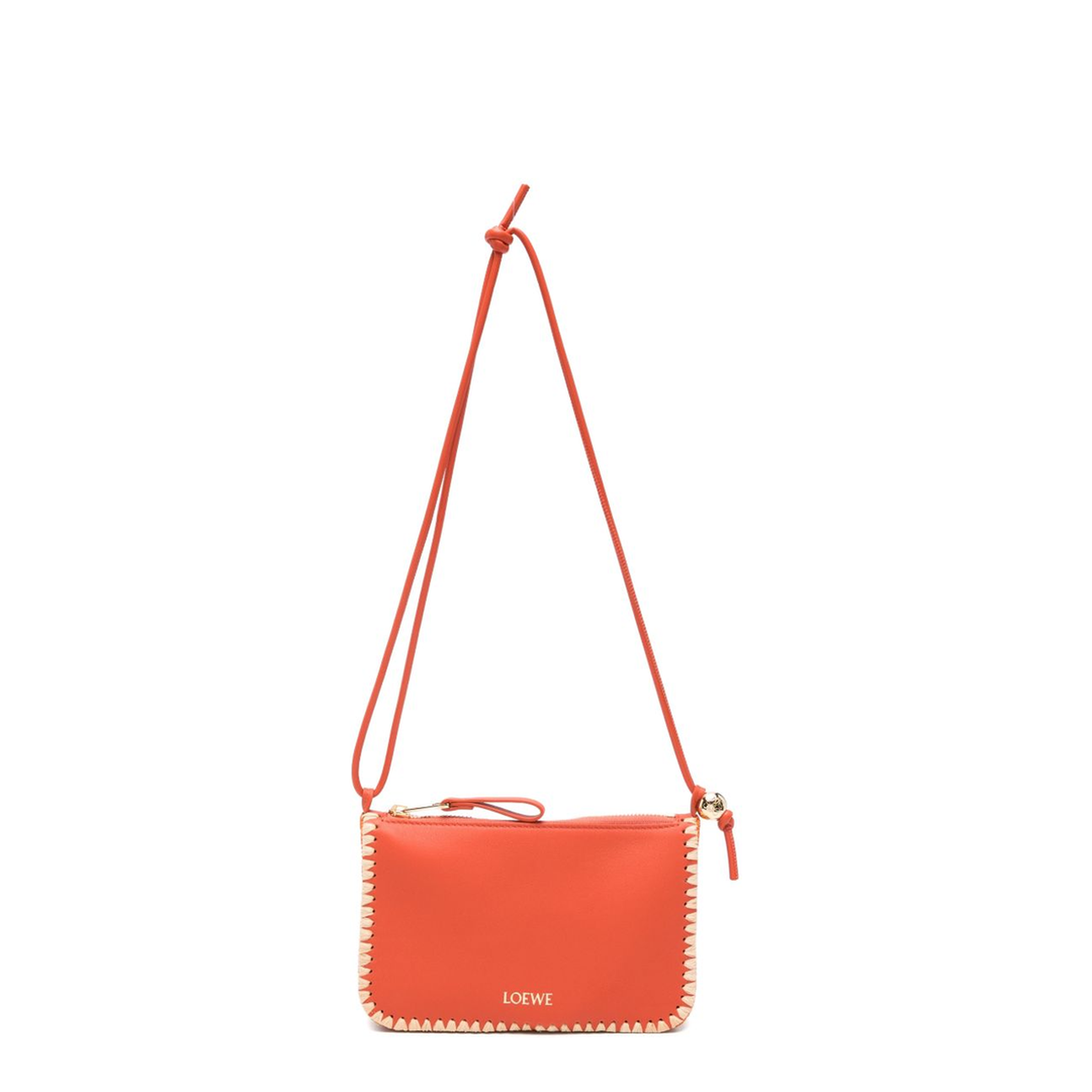 Rio Calfskin Pouch - Deep Saffron - Image 1