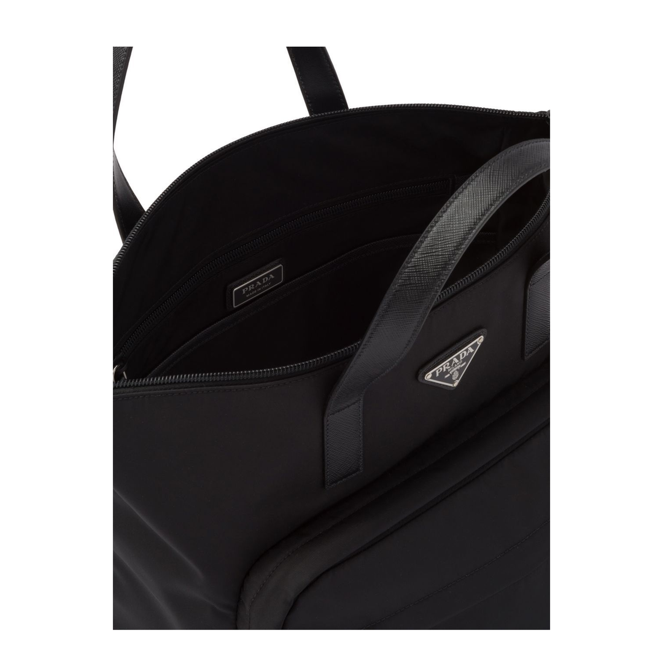 Black Re-Nylon shopping bag - Image 2