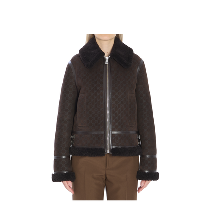 Chocolate Shearling Jacket - Image 1