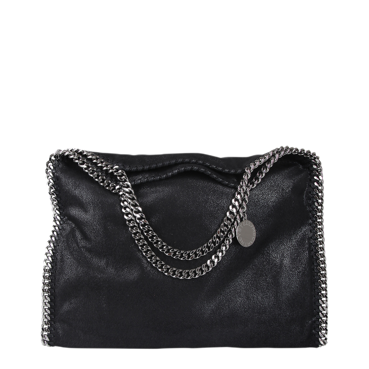 Falabella Fold-Over Shaggy Deer Tote Bag - Black - Image 5