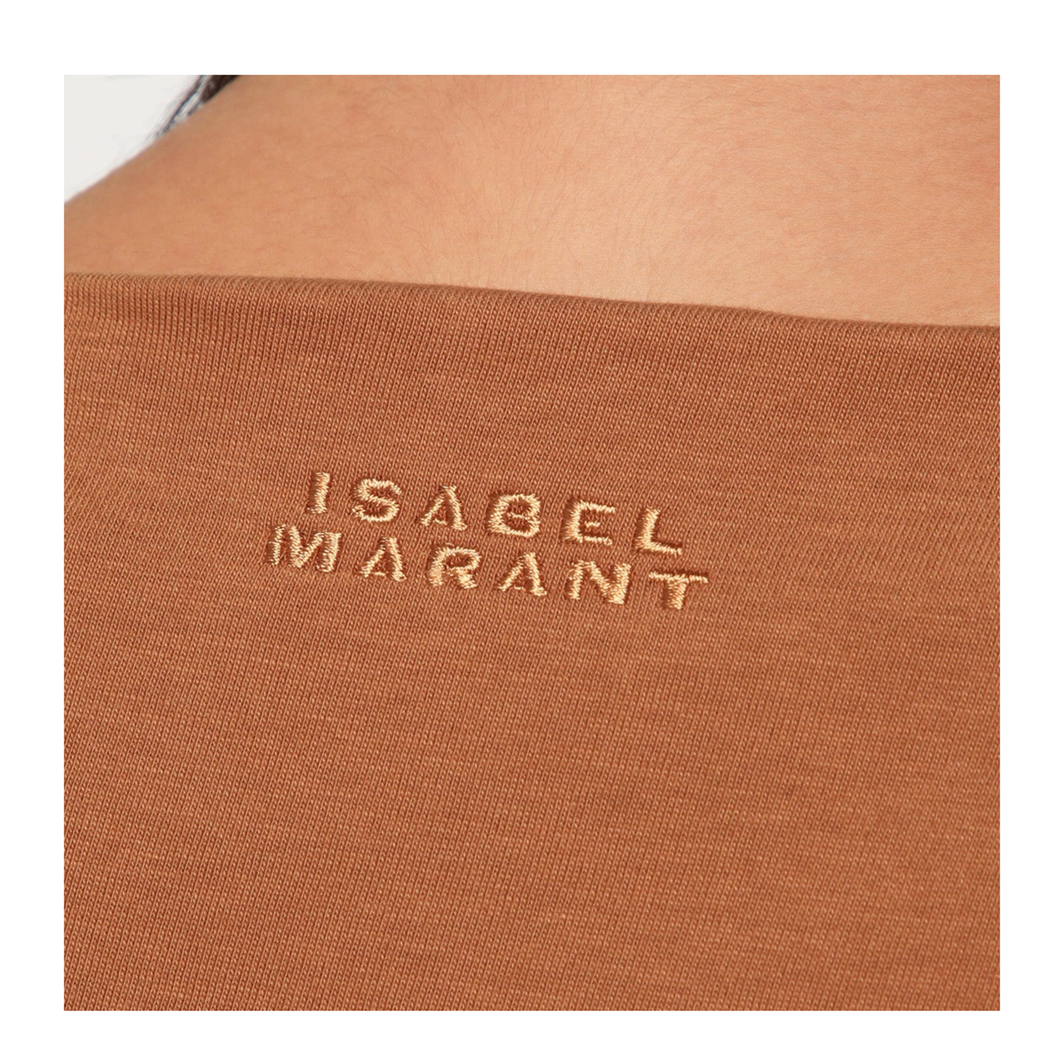 Asymmetrical Sebani T-shirt in Caramel Colour - Image 2