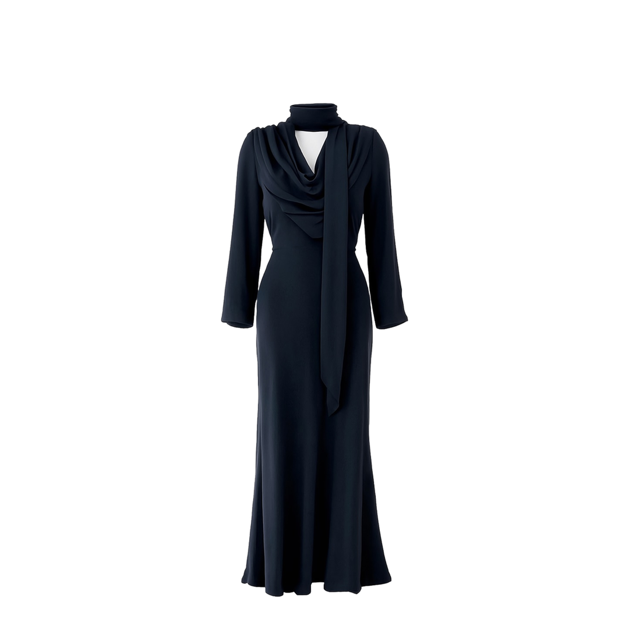 Long Draped Dress - Image 1
