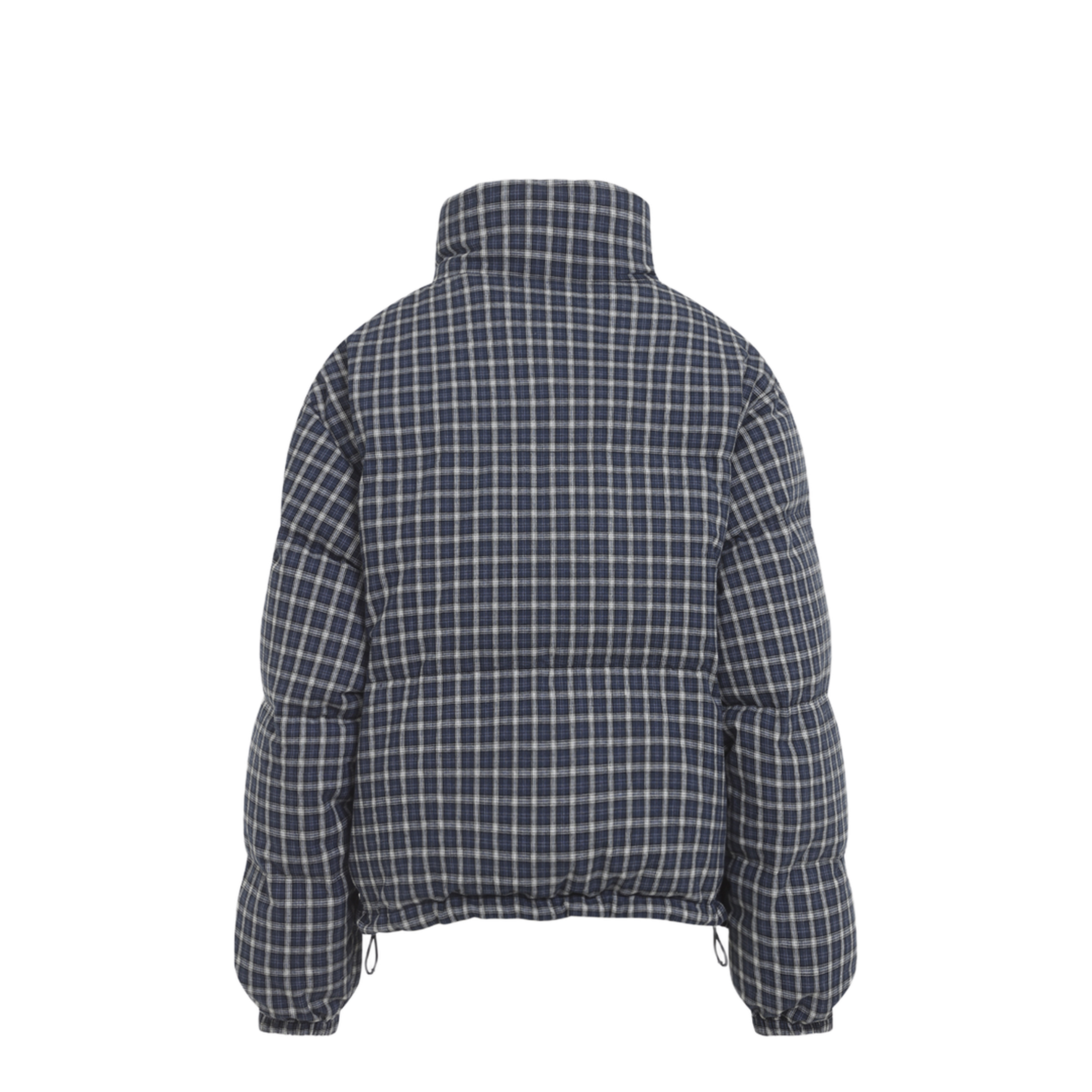 Reversible Checked Down Jacket - Image 4