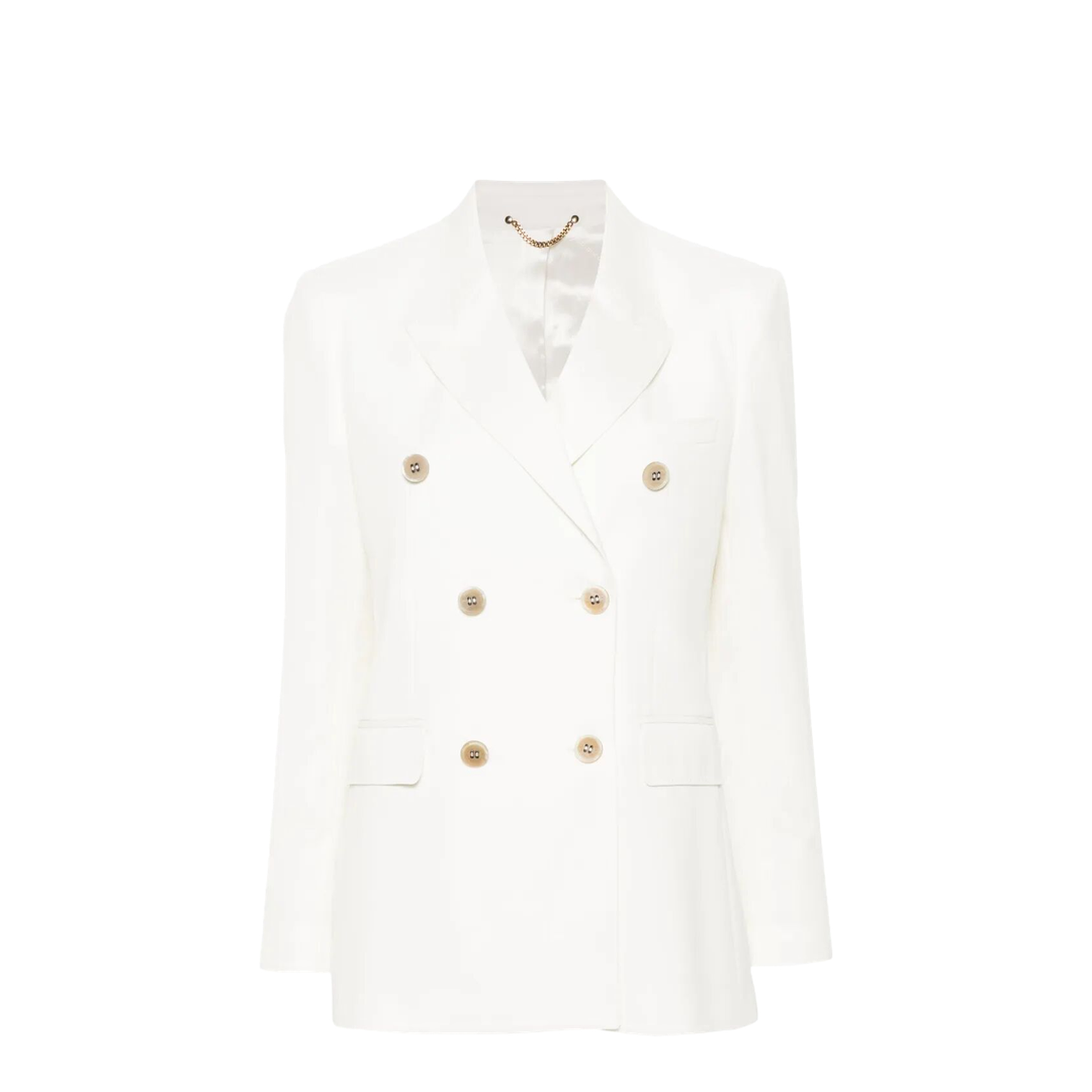 Double-Breasted Wool Blend Blazer - Image 1