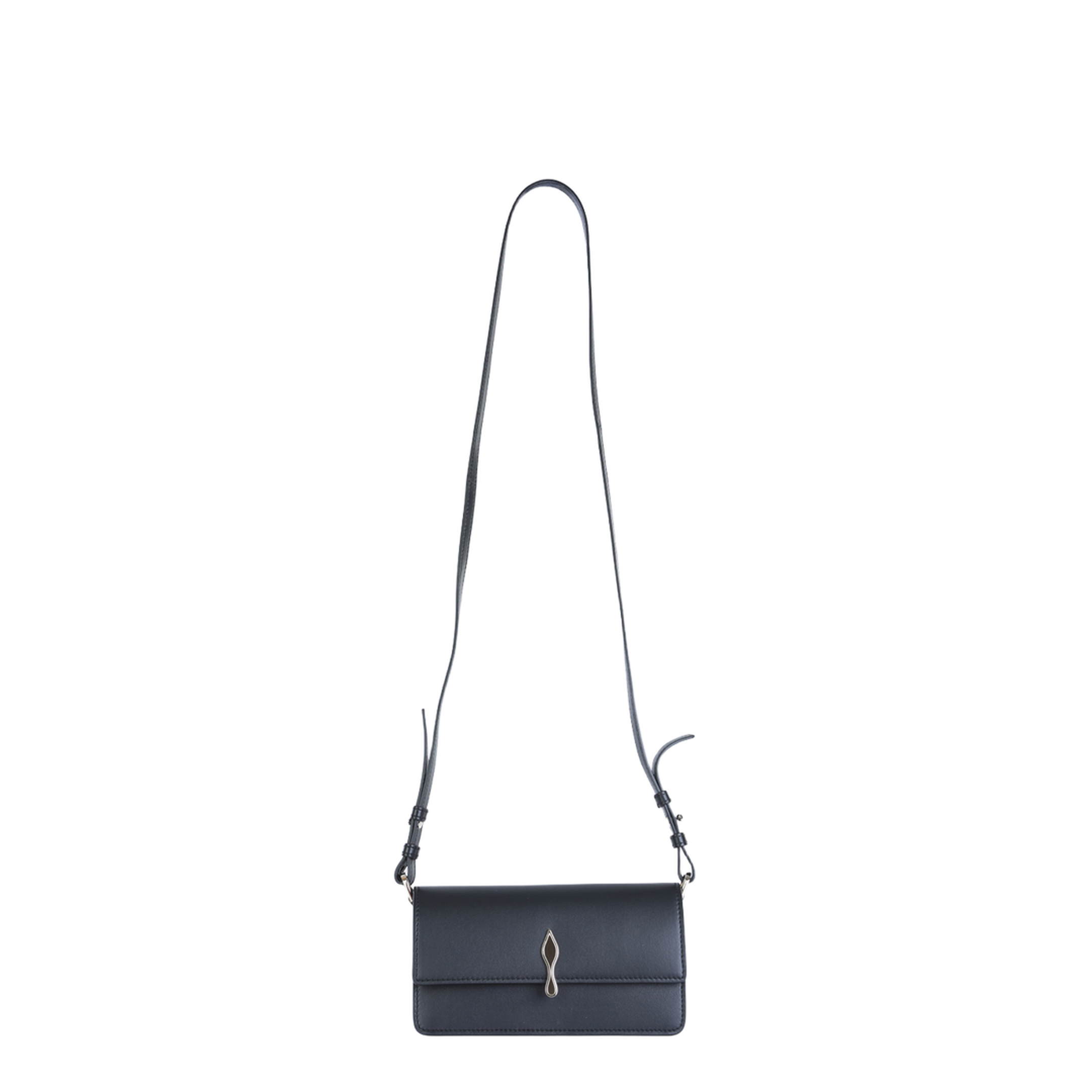 Bettina Mini Leather Crossbody Bag - Black - Image 1