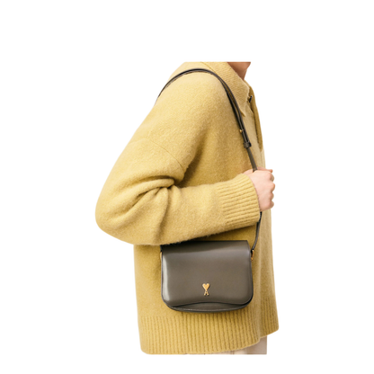 Grey Glazed Leather Paris Bag - Image 4