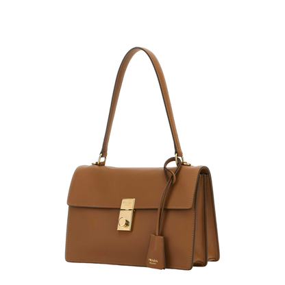 Camel Leather Handbag - Image 1