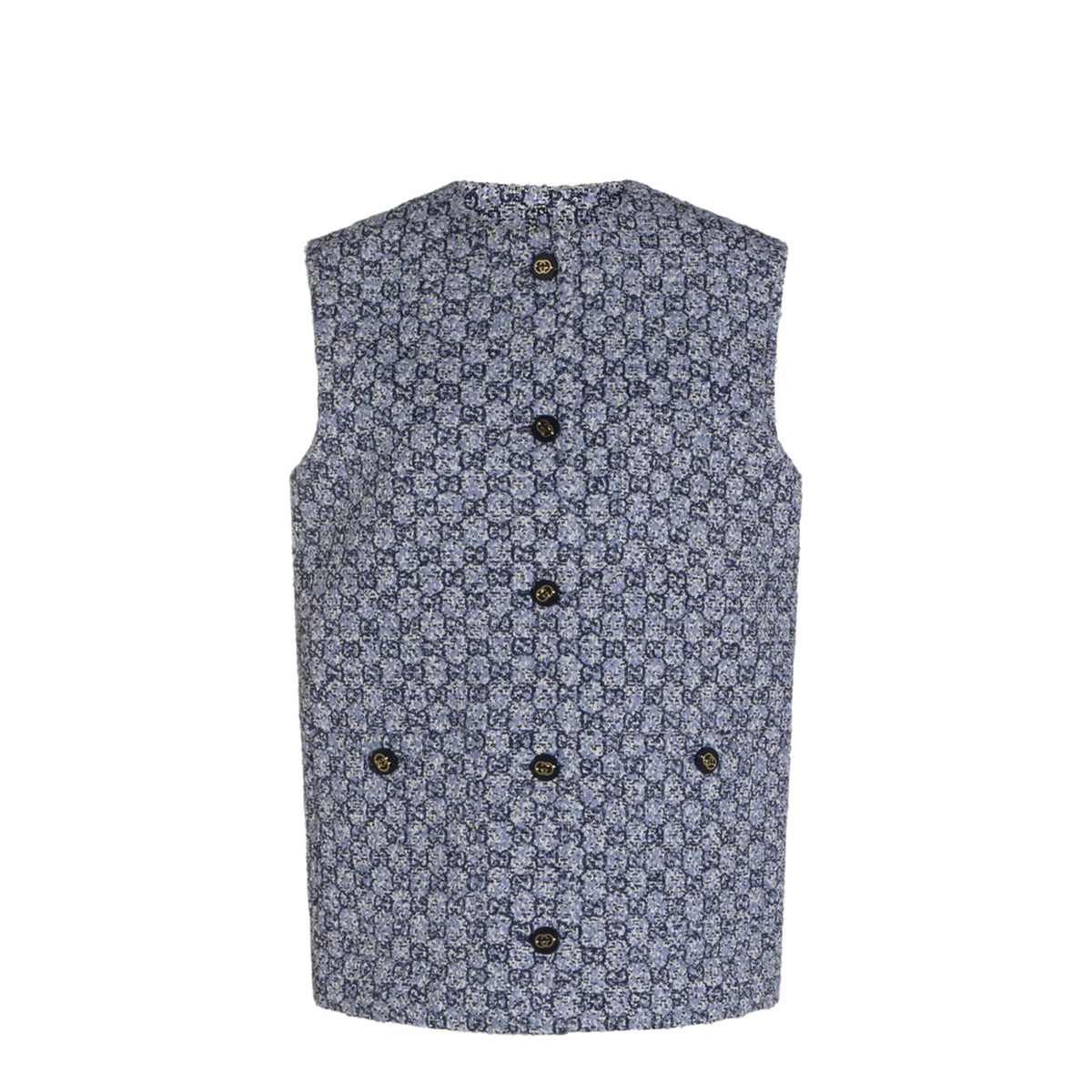 Multicolor Tweed Gilet - Image 2