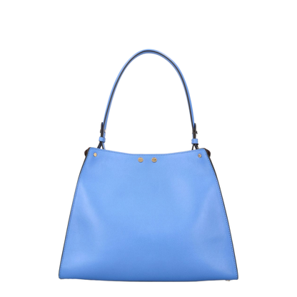 Way Medium Calf Leather Tote - Coastal Sky Blue - Image 3
