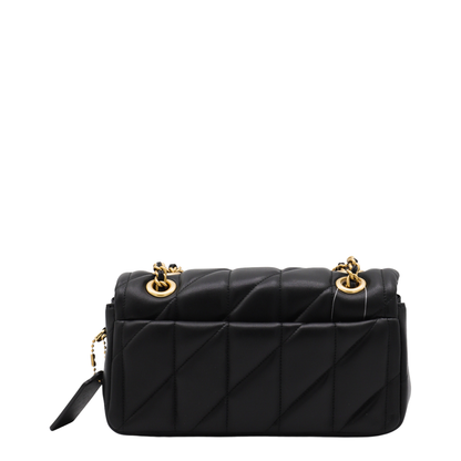 Tabby 20 Nappa Leather Shoulder Bag - Brass/Black - Image 5