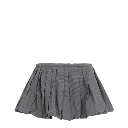 Plissé Check Mini Skirt - Image 4