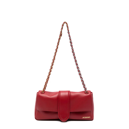 Lamb Leather Shoulder Bag - Black - Image 5