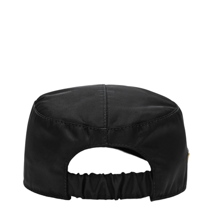 Cap With Visor In Black Re-Nylon - Image 2