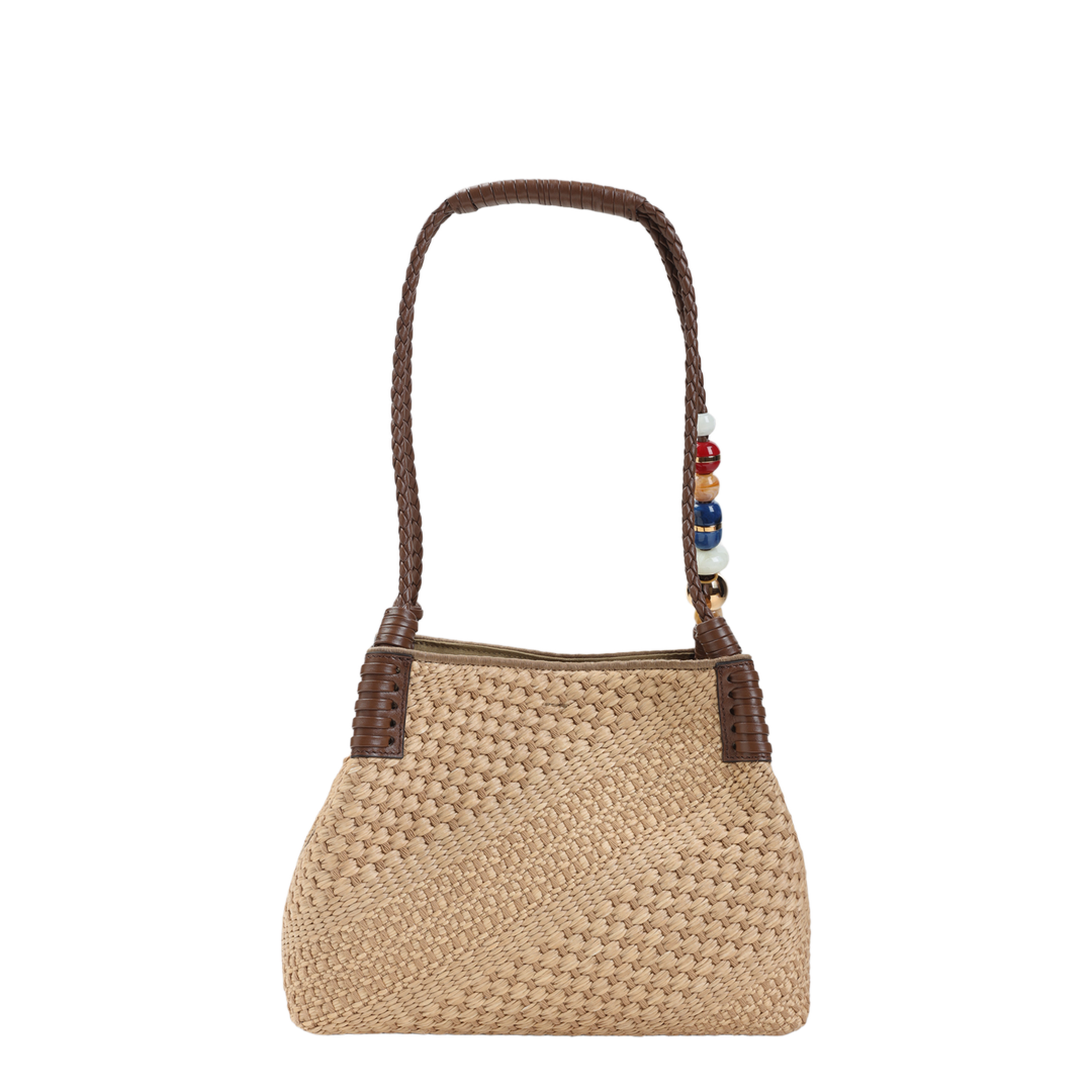Libra S Rafia Shoulder Bag - Image 2