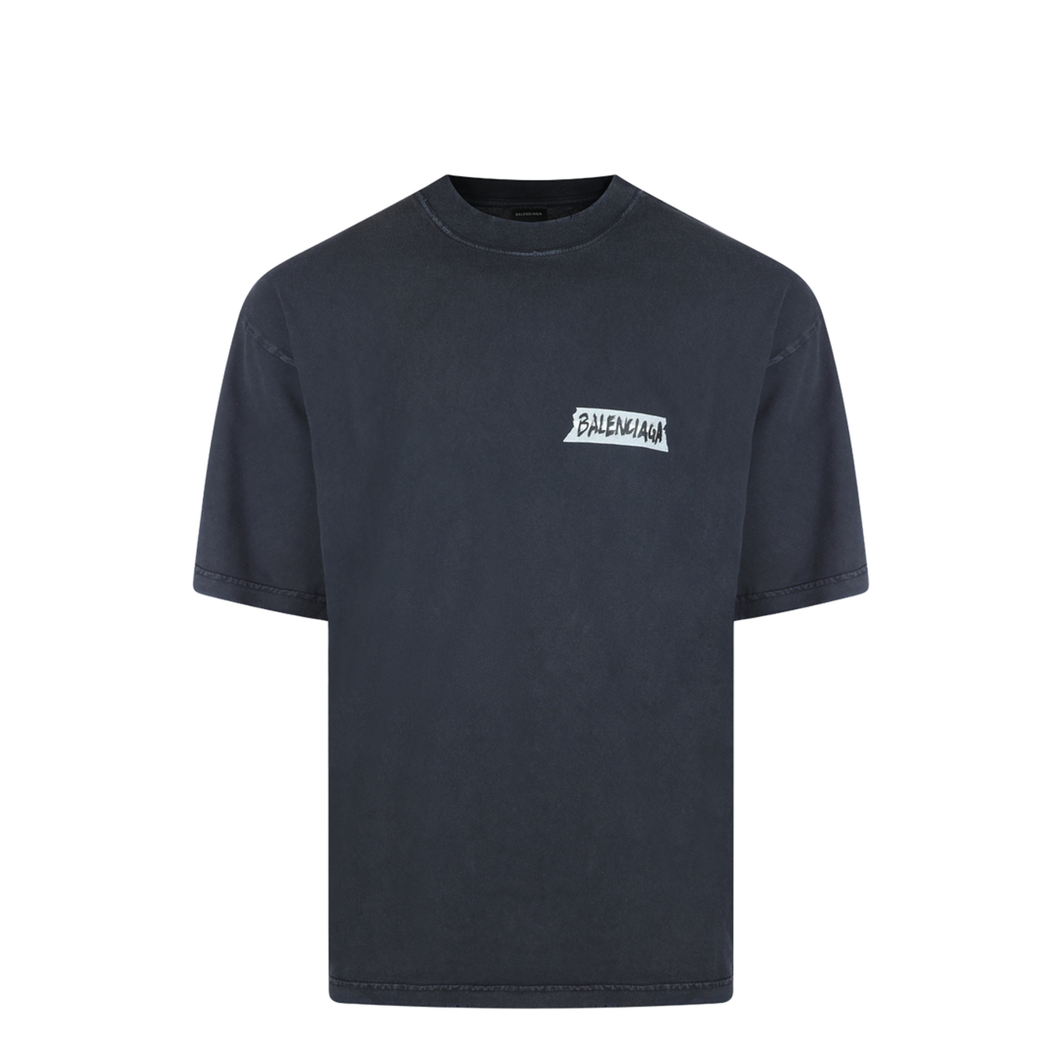 Masking Tape T-shirt Medium Fit in Faded Black - Image 1