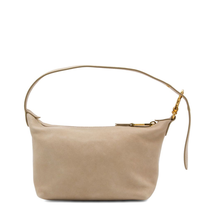 Leather Pouch Handbags - Beige - Image 4