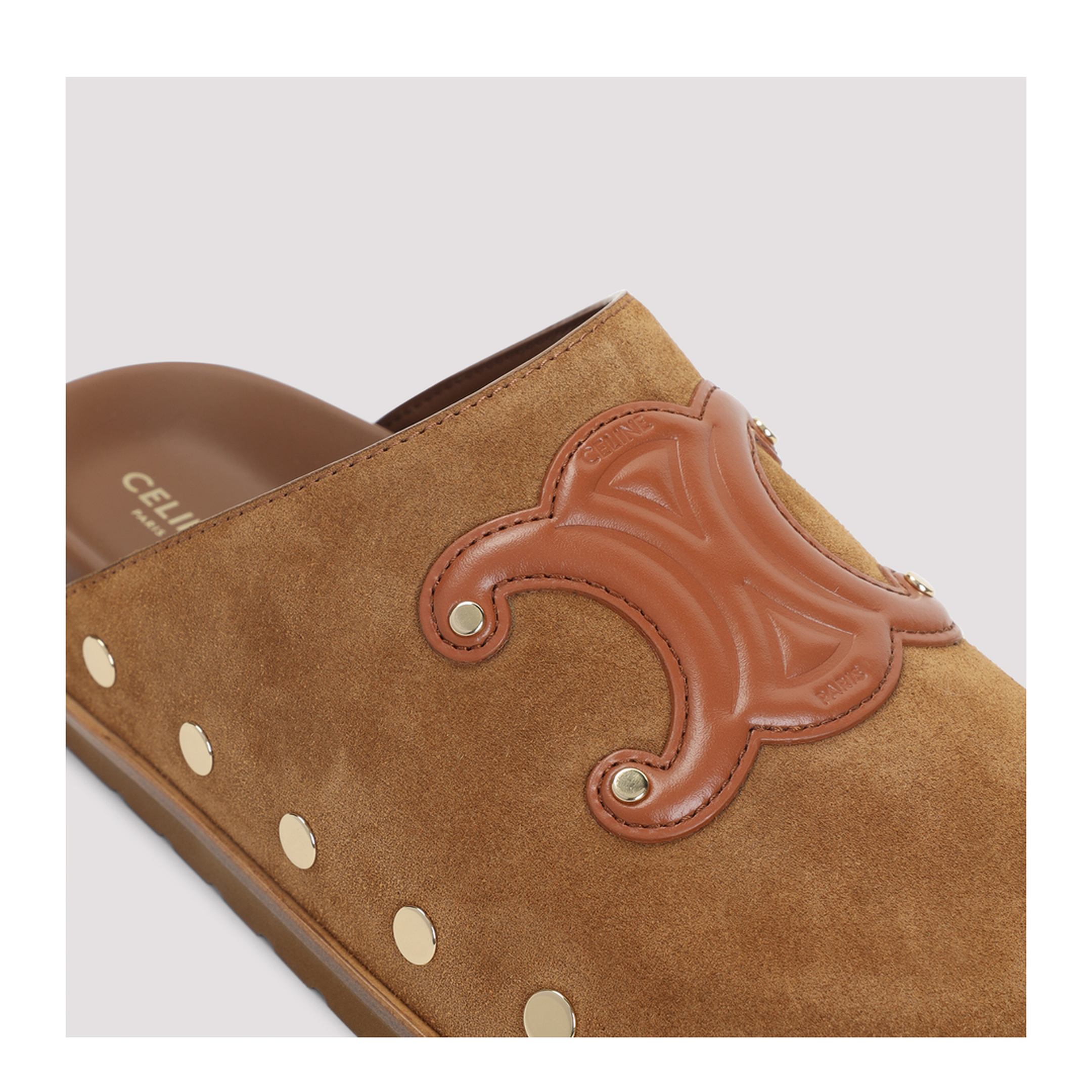 Triomphe Wedge Mules - Image 6