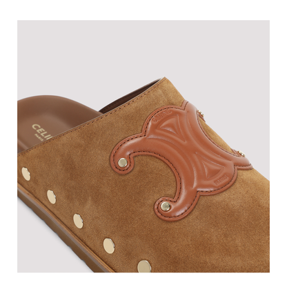 Triomphe Wedge Mules - Image 6