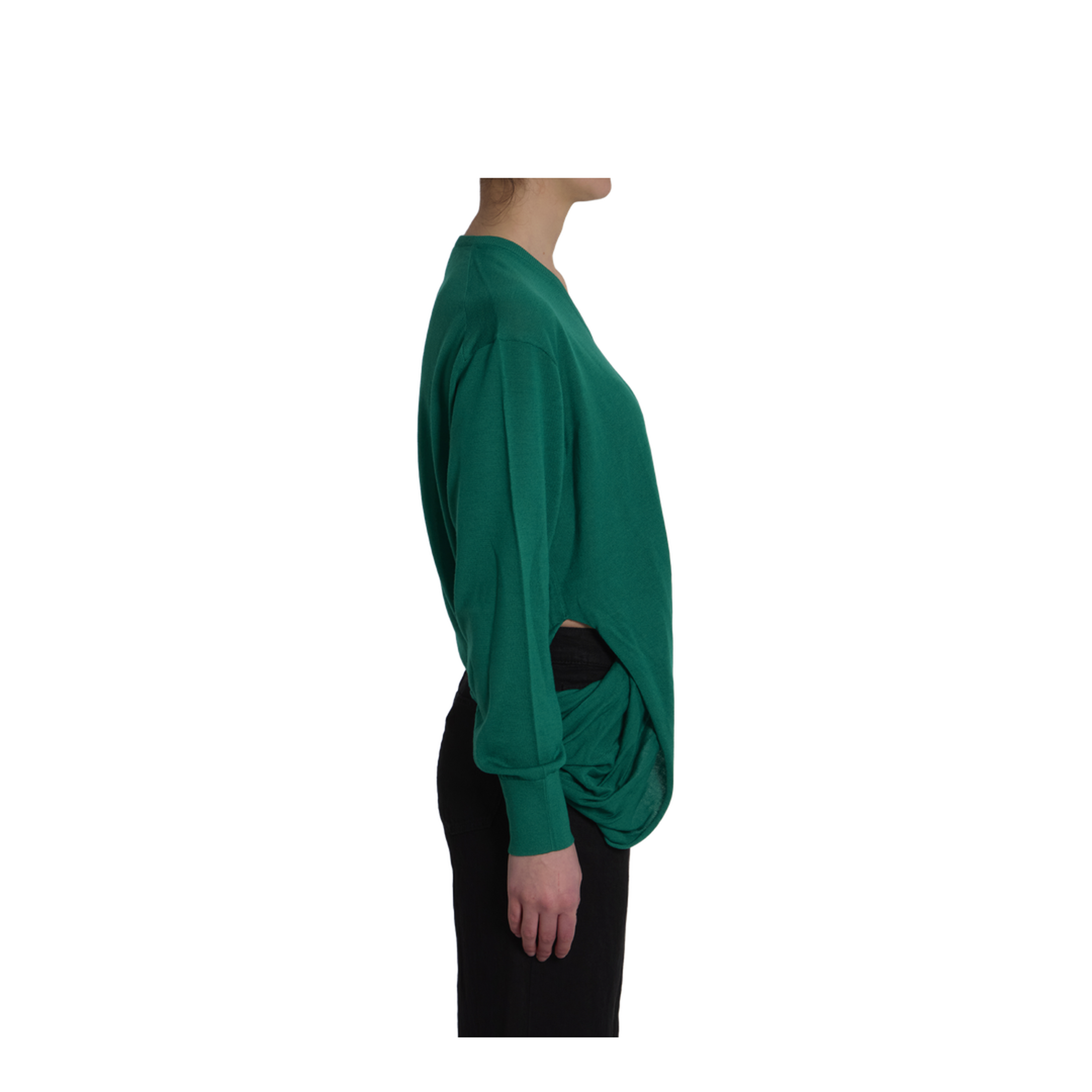 Green Wool Sweater - Image 3