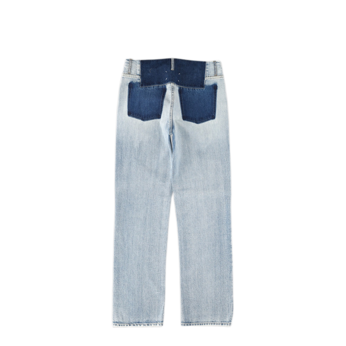 Patchwork Jeans In Indigo Blue Denim - Image 2