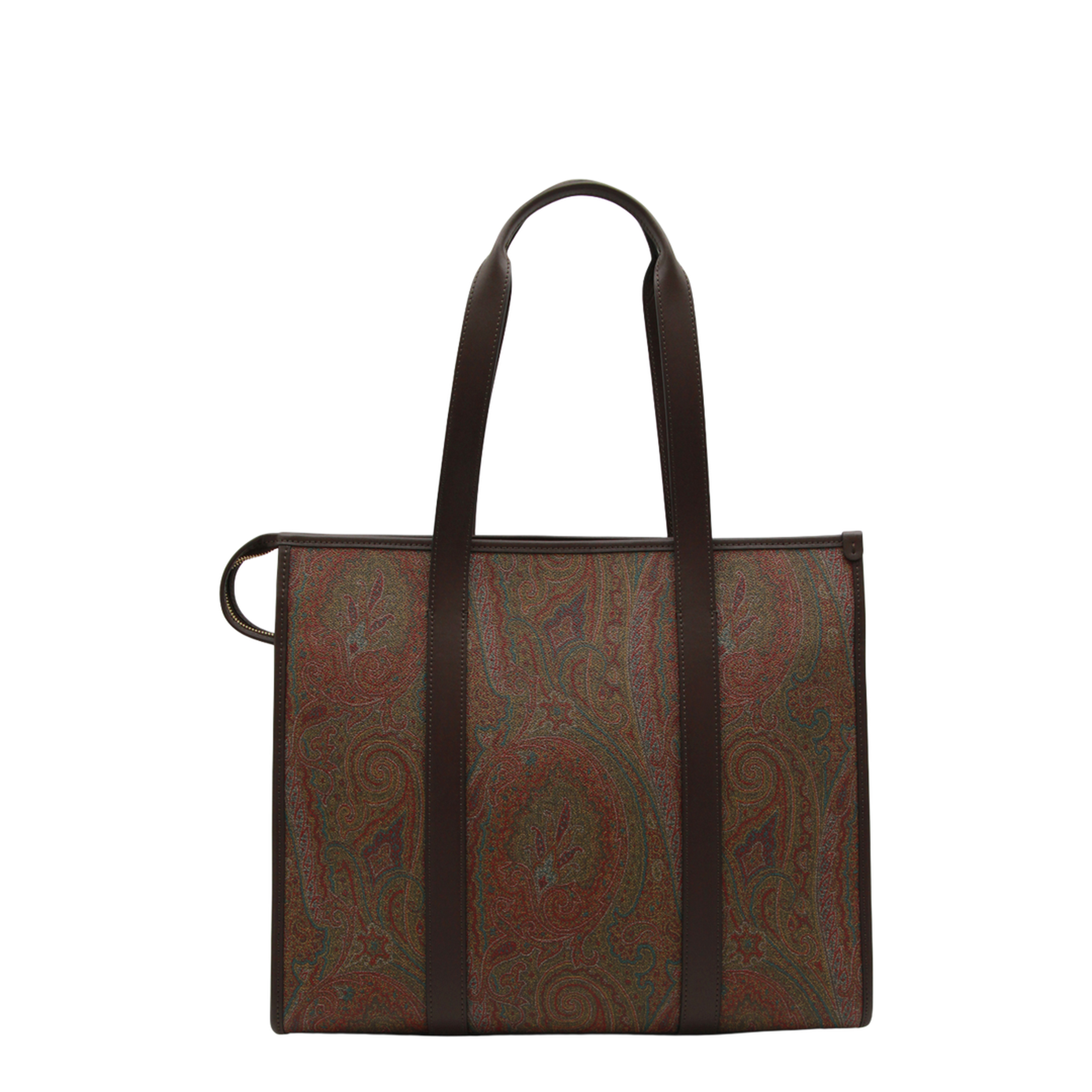 Arnica Paisley Jacquard Tote Bag - Brown - Image 2
