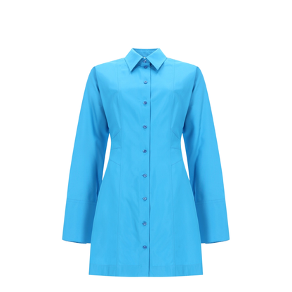 Light Blue Technical Viscose Dress - Image 1