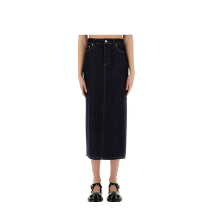 Long Denim Skirt - Image 1
