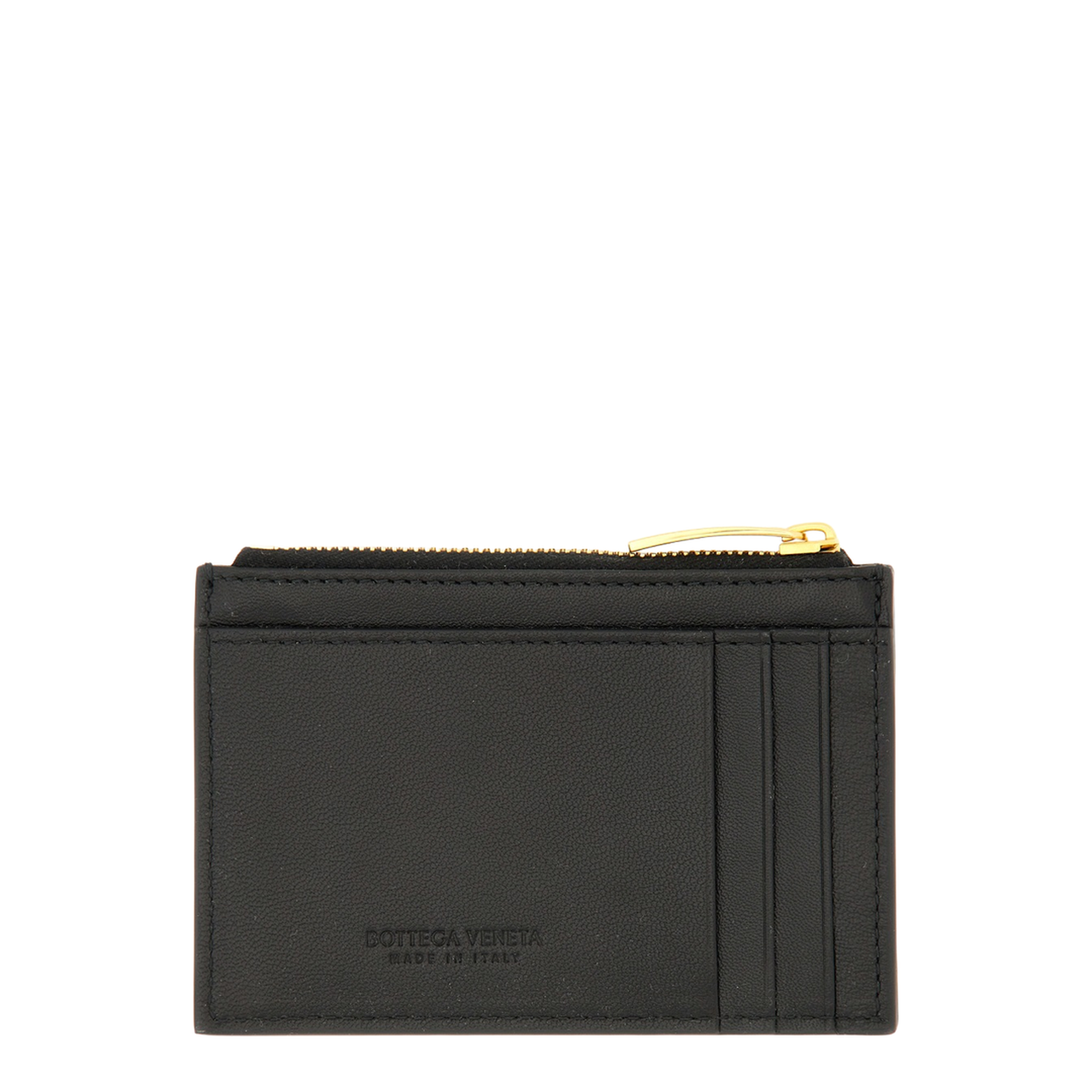 Intrecciato Zipped Card Case - Black - Image 2