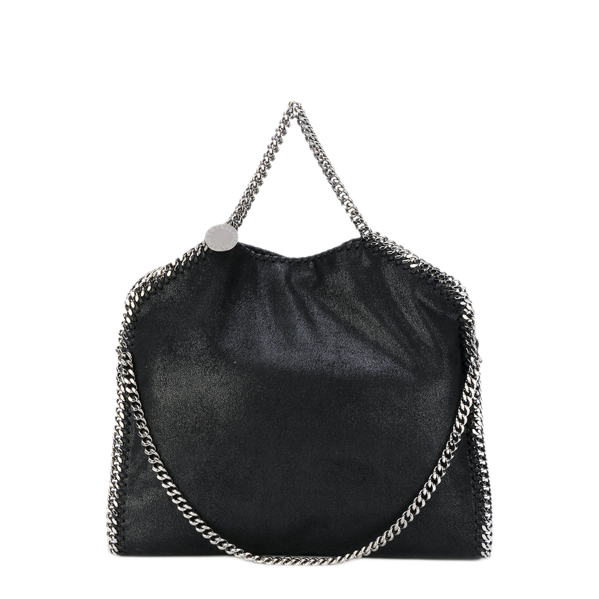 Falabella Fold-Over Shaggy Deer Tote Bag - Black - Image 4