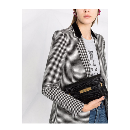 Manhattan Small Leather Shoulder Bags - Black - Image 3