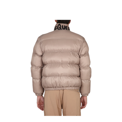 Graffiti Logo Print Down Jacket - Image 3