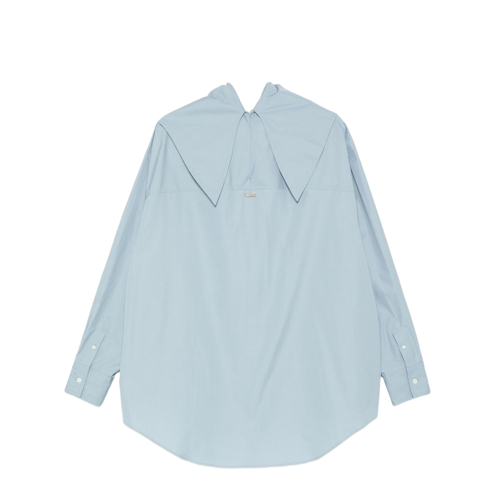 Sky Blue Cotton Oversized Shirt - Image 2